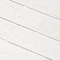 100 Old Town White Faux Brick Wall Tiles, 3D Thin Brick Veneers by TORURAL