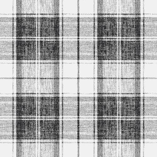 Livelynine Black Plaid Wallpaper Peel and Stick Black White Tartan Plaid by Livelynine