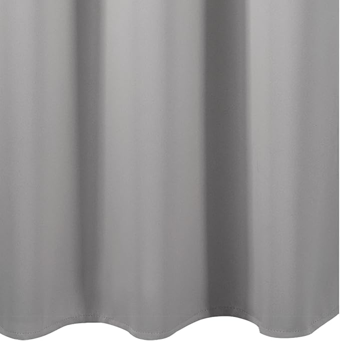LEMOMO Light Grey Blackout Curtains 42 x 54 Inch Length Set of 2 Panels Grommet - Image 8