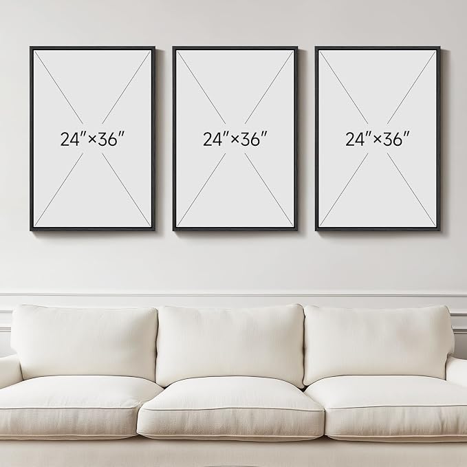 Large Framed Black and White Grey Abstract Wall Art - Image 3