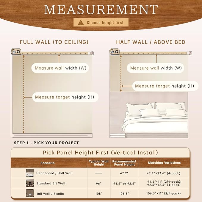 4 Pack Wood Panels for Wall, 47.2"×23.6" Wood Slat Acoustic Panels for Wall - Image 5