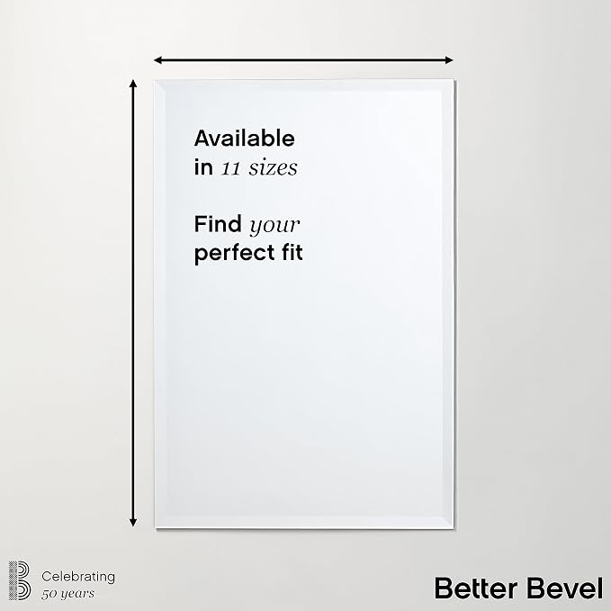 Better Bevel Frameless Square Mirror - Image 5