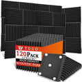 120 Pack Acoustic Panels – Sound Proof Foam Panels by TOUO