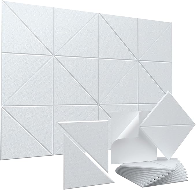 Vieshful 20 Pack Acoustic Panels, Peel & Stick Sound Absorbing Wall Panels by Vieshful