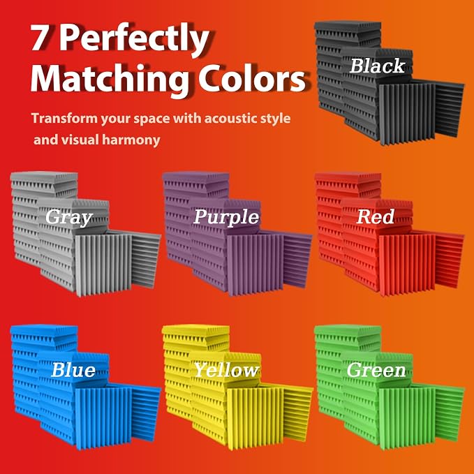 120 Pack Acoustic Panels – Sound Proof Foam Panels - Image 6