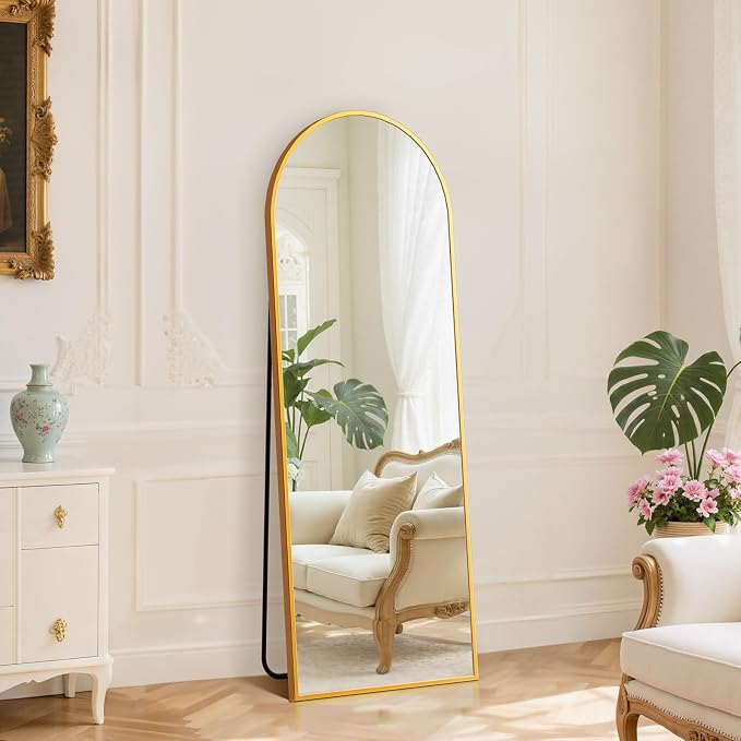 DUMOS 59"x16" Arched Full Length Mirror by DumosLifestyle