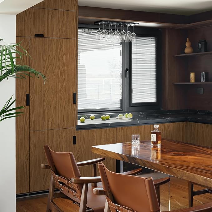 Brown Wood Contact Paper for Cabinets Countertops Funiture Wood Grain Peel and - Image 3