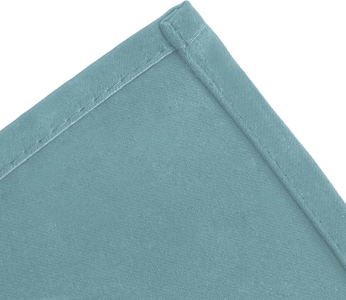 LEMOMO Stone Blue Blackout Curtains/38 x 54 Inch/Set of Two Panels Grommet - Image 7