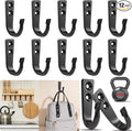 12 Pcs Metal Wall Hooks, Coat Hook, Hooks by WODEGIFT