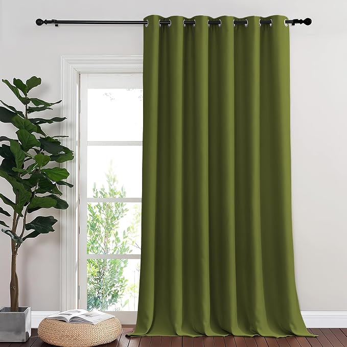 NICETOWN Blackout Sliding Glass Door Curtains, Room Darkening Thermal Insulated by NICETOWN