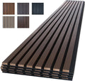 NeatiEase Wood Panels for Wall, 4-Piece 94.5" x 11" Soundproof Wood Slat Wall by NeatiEase
