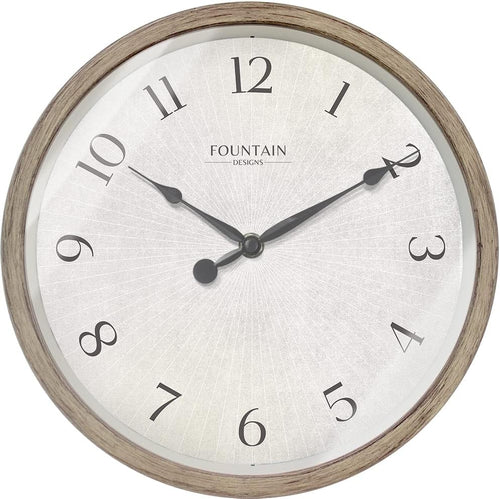 10" Silent Modern Farmhouse Wall Clock by FountainDesigns