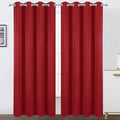 LEMOMO Blackout Curtains 52 x 84 inch/Bright Red Curtains Set of 2 by Lemomo