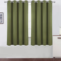 LEMOMO Olive Green Blackout Curtains 52 x 63 Inch Length/Set of 2 Curtain by Lemomo