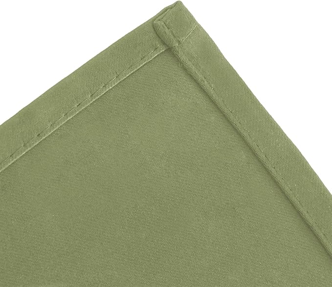 LEMOMO Sage Green Blackout Curtains 66 x 63 Inch Length/Set of 2 Curtain - Image 7