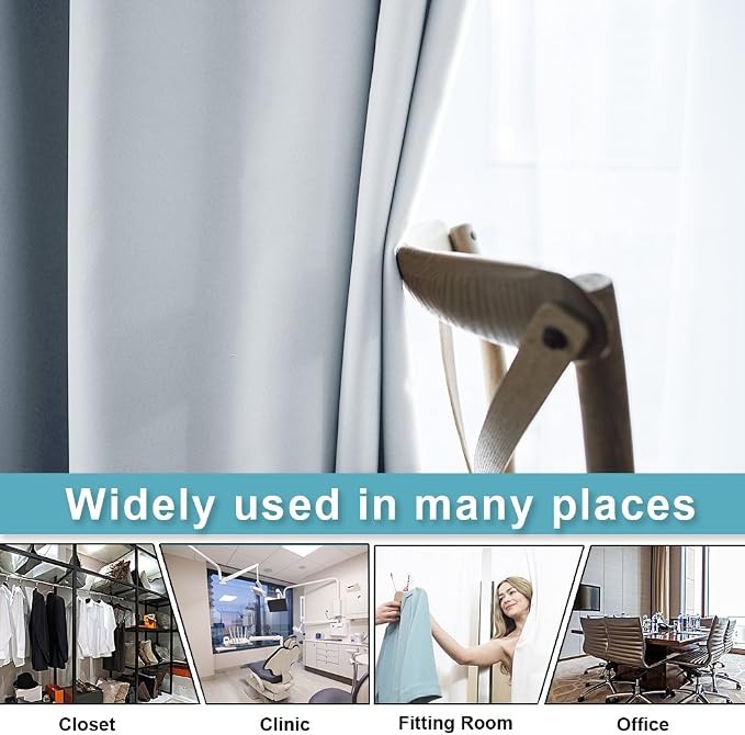 RYB HOME White Curtains for Bedroom, Sunlight Block Noise Reducing Privacy - Image 3