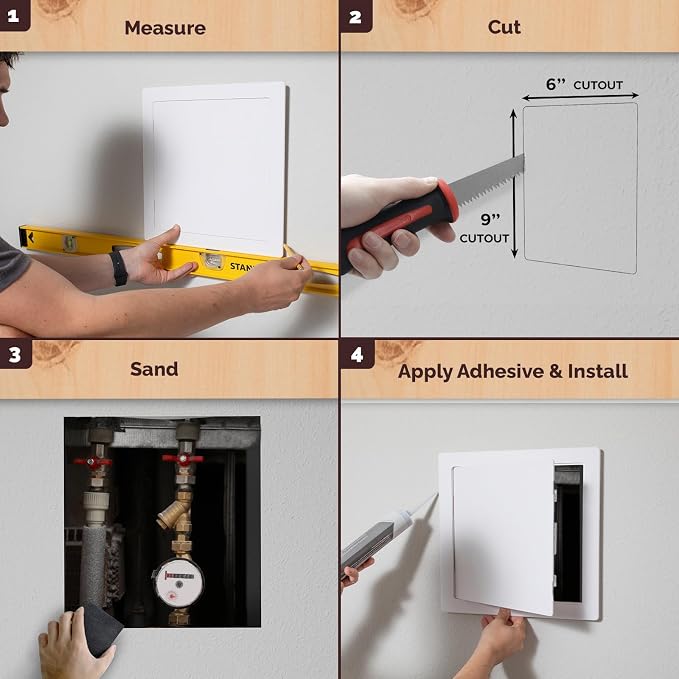 Morvat Access Panel 6x9 Inch for Drywall & Ceiling - Image 3