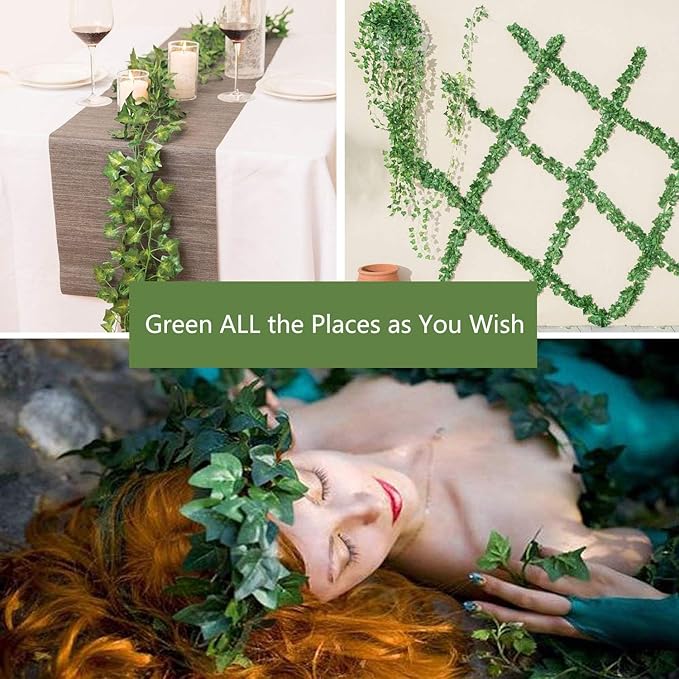 Fake Vines for Room DecorArtificial Plant Ivy Garland 1 Stand 50FT Long Hanging - Image 2