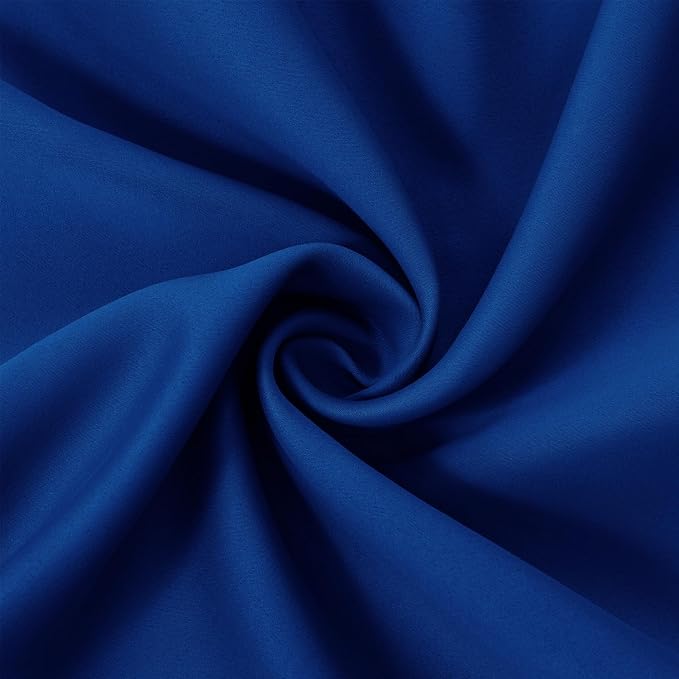 LEMOMO Blackout Curtains 66 x 95 inch/Royal Blue Curtains Set of 2 - Image 5