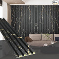 OUZUGIE WPC Acoustic Slat Wall Paneling, Living Room, TV Background, Study Room by OUZUGIE