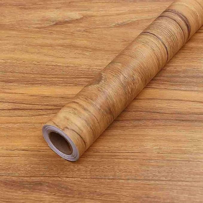 COSNIGHT 23.6" ×236" Wood Grain Wallpaper Peel and Stick Vinyl Film Self - Image 4