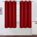 LEMOMO Red Blackout Curtains 34 x 63 Inch Length/Set of 2 Curtain by Lemomo