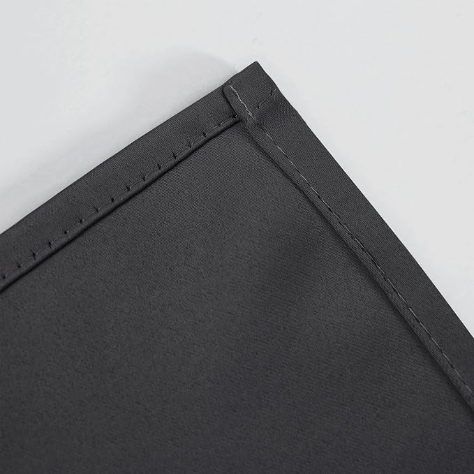 LEMOMO Dark Grey Thermal Blackout Curtains/38 x 63 Inch/Set of 2 Panels Room - Image 7