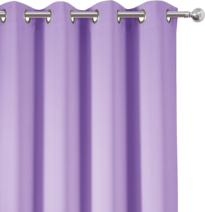 LEMOMO Lavender Thermal Blackout Curtains/52 x 72 Inch/Set of 2 Panels Room - Image 7