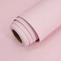 15.75"x590.6" Grasscloth Peel and Stick Wallpaper Pink Textured Contact Paper by MANONIRIA