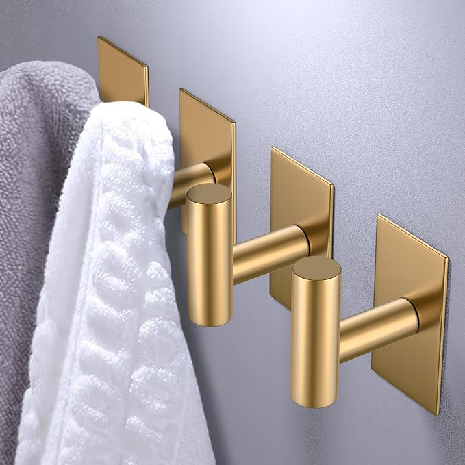VAEHOLD Wall Towel Hooks, Heavy Duty Sticky Holder Waterproof Towel Hooks - Image 3