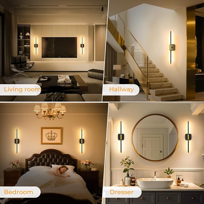 GvvooHome Battery Operated Wall Sconces Set of 2, Detachable 360°Rotate Wall - Image 8