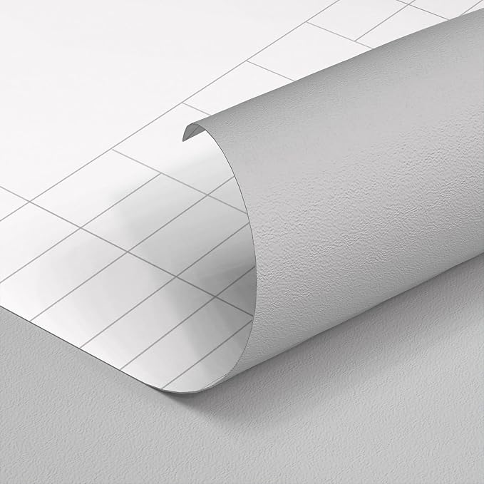 Yancorp 16"x120" Matte Light Gray Contact Papaer Peel and Stick Wallpaper Vinyl - Image 6