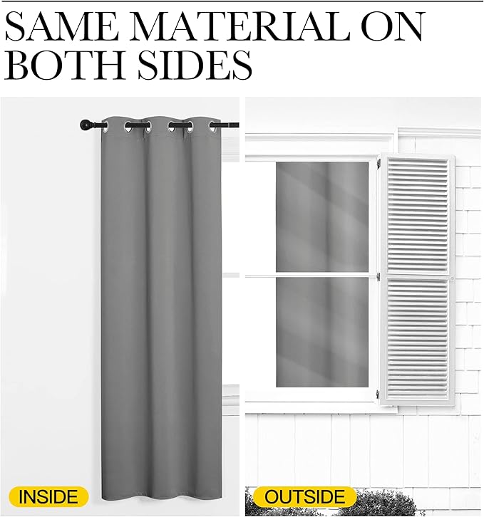 NICETOWN Silver Grey Room Separating Divider, Room Divider Curtain Screen - Image 5
