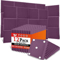 12 Pack Acoustic Panels – Sound Proof Foam Panels by TOUO