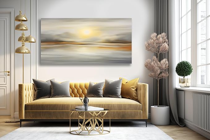 VHMING Abstract Canvas Wall Art Seascape Canvas Printing Abstract Art Wall - Image 3