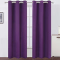 LEMOMO Purple Blackout Curtains 34 x 84 Inch Length/Set of 2 Curtain by Lemomo