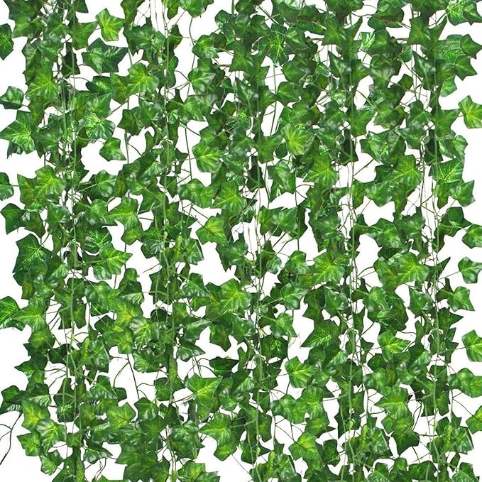 Comtelek Fake Vines for Room Decor 96PCS Artificial Ivy Garland by Comtelek