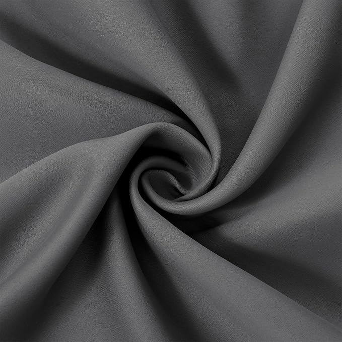 LEMOMO Frost Grey Thermal Blackout Curtains/42 x 95 Inch/Set of 2 Panels Room - Image 5