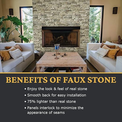 AZ Faux High-Density Polyurethane Faux Stone Interlocking Left Endcap - Image 4