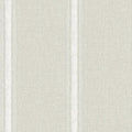 Chesapeake Linette Fabric Stripe Wallpaper, Light Grey, Strippable, 20.5 in x by Chesapeake