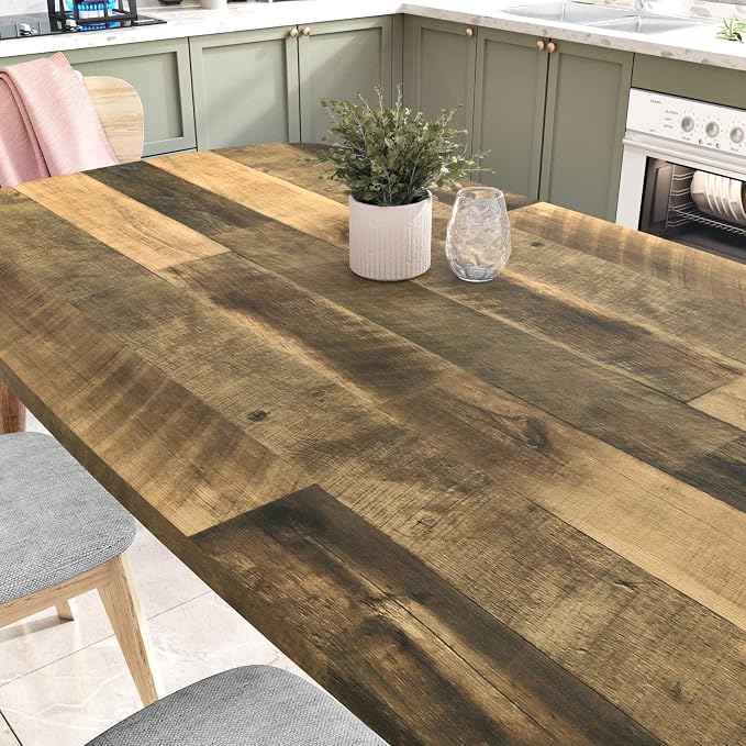 WESTICK Brown Wood Counter Top Peel and Stick Waterproof Wood Contact Paper - Image 3