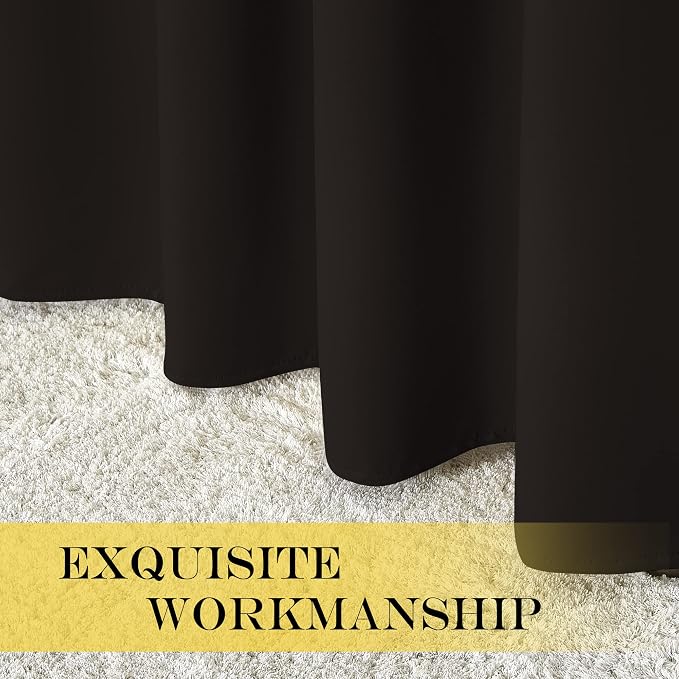 NICETOWN Patio Door Curtain Sound Blocking, Bedroom Privacy Room Divider Curtain - Image 5