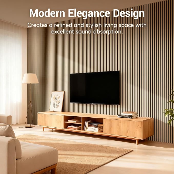 TONOR Wood Wall Panels for Wall, 2 Pack 47.2" x 23.6"/ 120 x60cm Acoustic Wall - Image 4