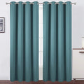 LEMOMO Blackout Curtains 66 x 95 inch/Sea Teal Curtains Set of 2 Panels/Thermal by Lemomo