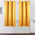 LEMOMO Yellow Thermal Blackout Curtains/38 x 63 Inch/Set of 2 Panels Room by Lemomo