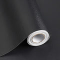 118"x17.7" Black Peel and Stick Wallpaper Black Contact Paper Decorative Self by SAFIYYA