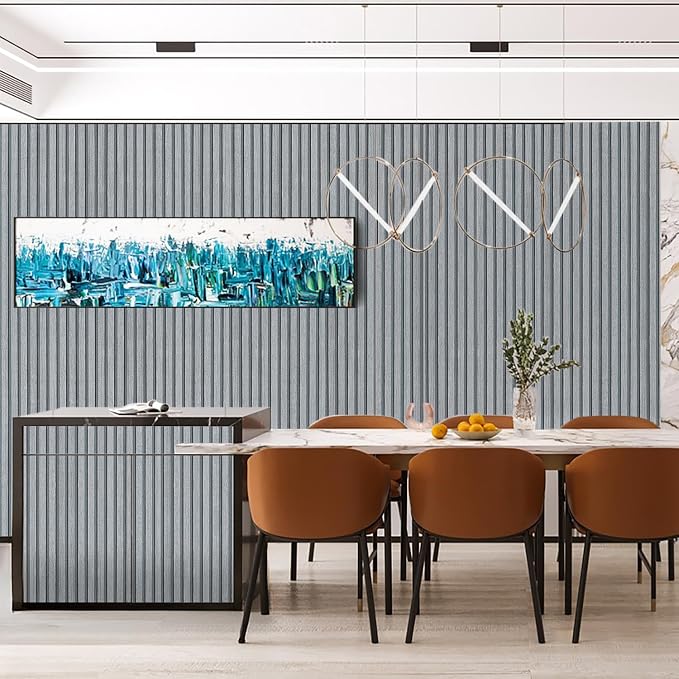 Gray Wood Slat Peel and Stick Wallpaper - Image 4