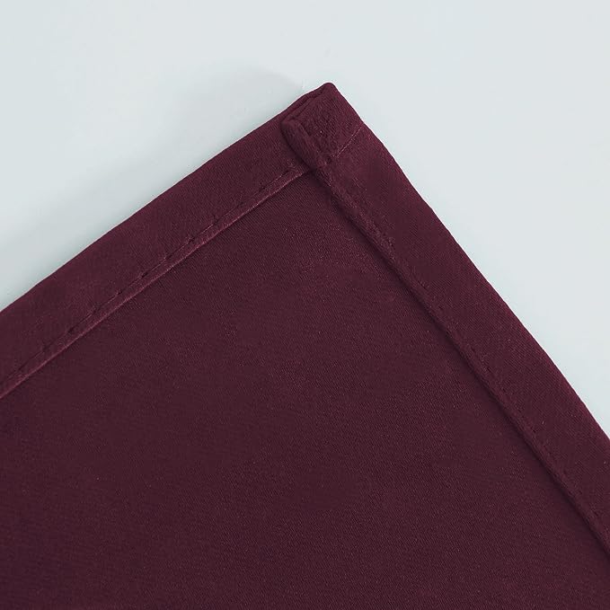 LEMOMO Burgundy Red Blackout Curtains/42 x 72 Inch/Set of 2 Panels Room - Image 8