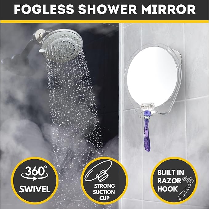 HONEYBULL Fogless Shower Mirror - Image 3
