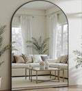 Prywot Full Length Mirror, Oversized 81"x41" Arched-Top Floor Mirror, Free by Prywot
